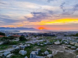 tramonto su Cagliari